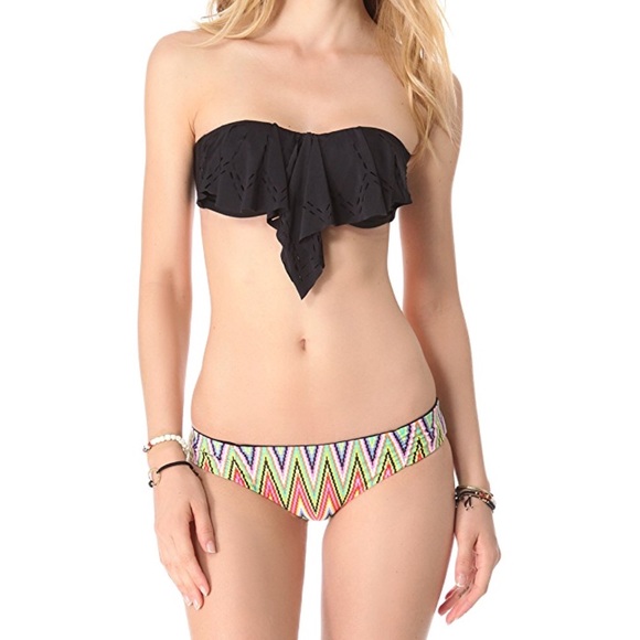 New L*Space Flutter Bye Bandeau Bikini Top - Picture 3 of 9